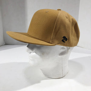 15oz USA Duck Canvas Snapback HAT Blank LITE OCHRE