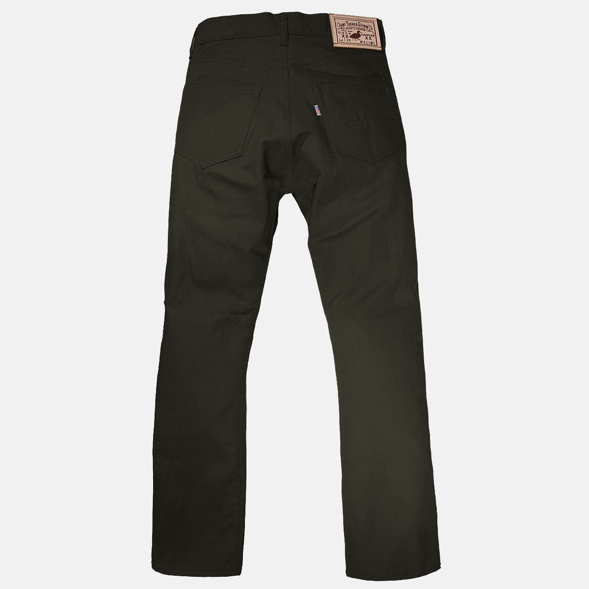 12oz Duck Canvas Olive 5 POCKET Version
