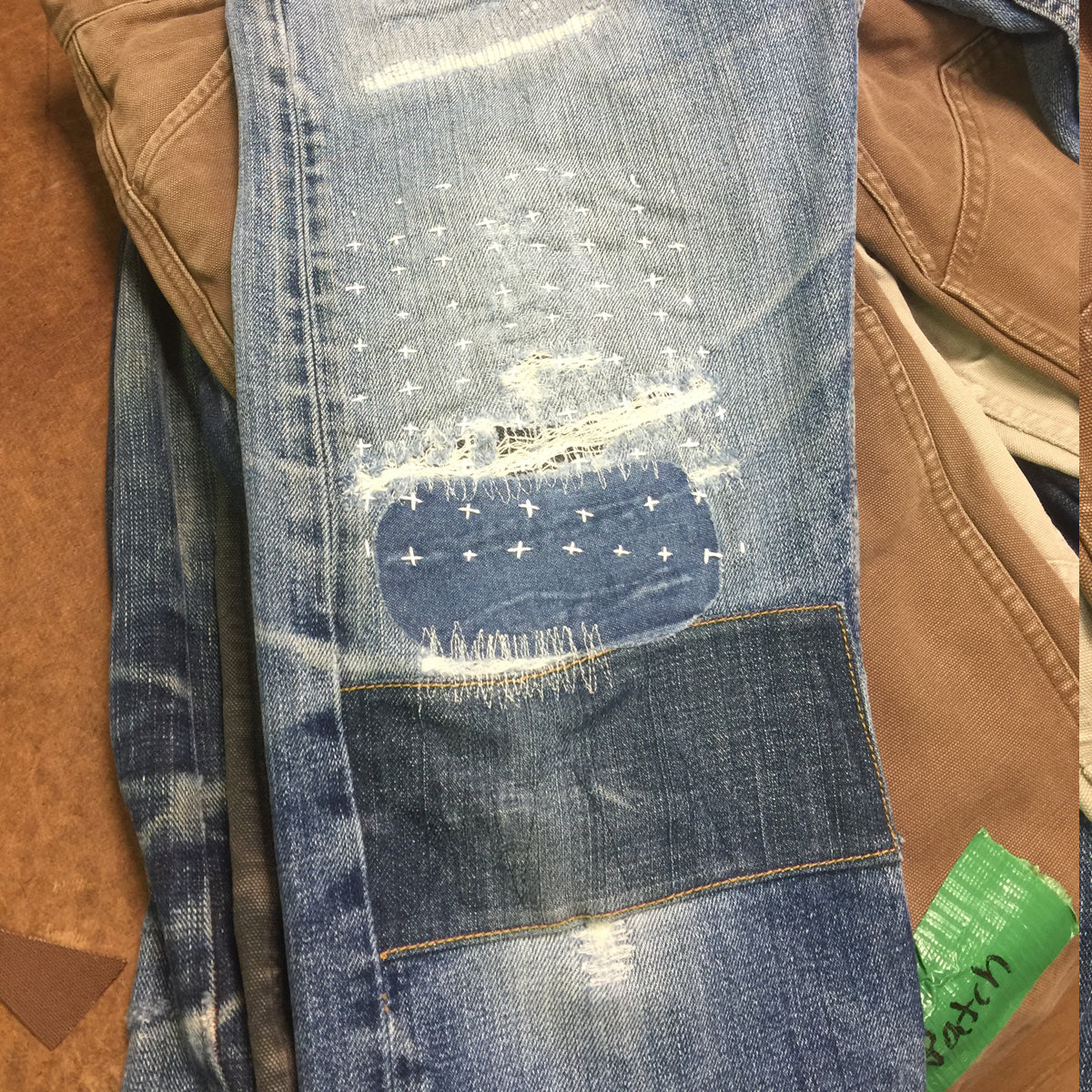 DENIM Repair. PATCHWORK Darning!