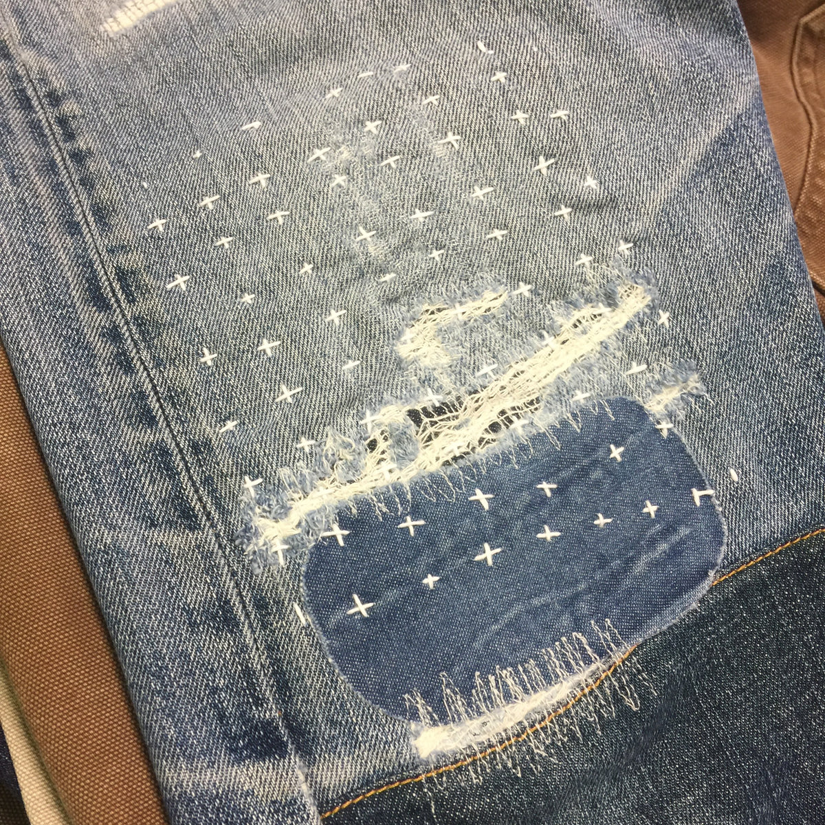 DENIM Repair. PATCHWORK Darning!