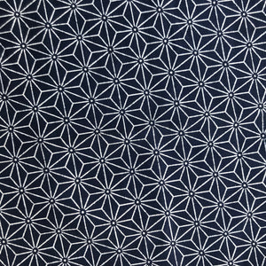 Japanese Nara Cotton Canvas Indigo Handkerchief 27.5 x 27.5 "PLAID"