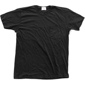 4.4oz TEXAS MADE " Pocket " Crew Neck Black