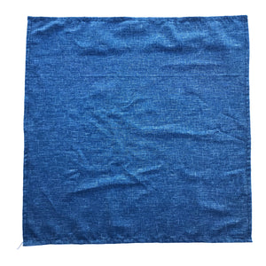 Japanese Nara Cotton Canvas Indigo Handkerchief 27.5 x 27.5 "TEX"