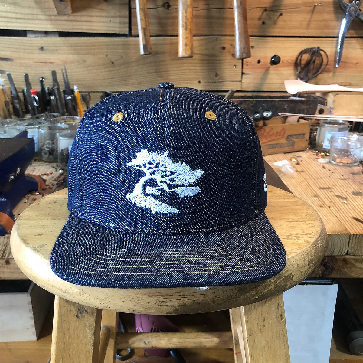 CFDCo Embroidery TM Logo -  14oz TEXAS Denim Snapback HAT