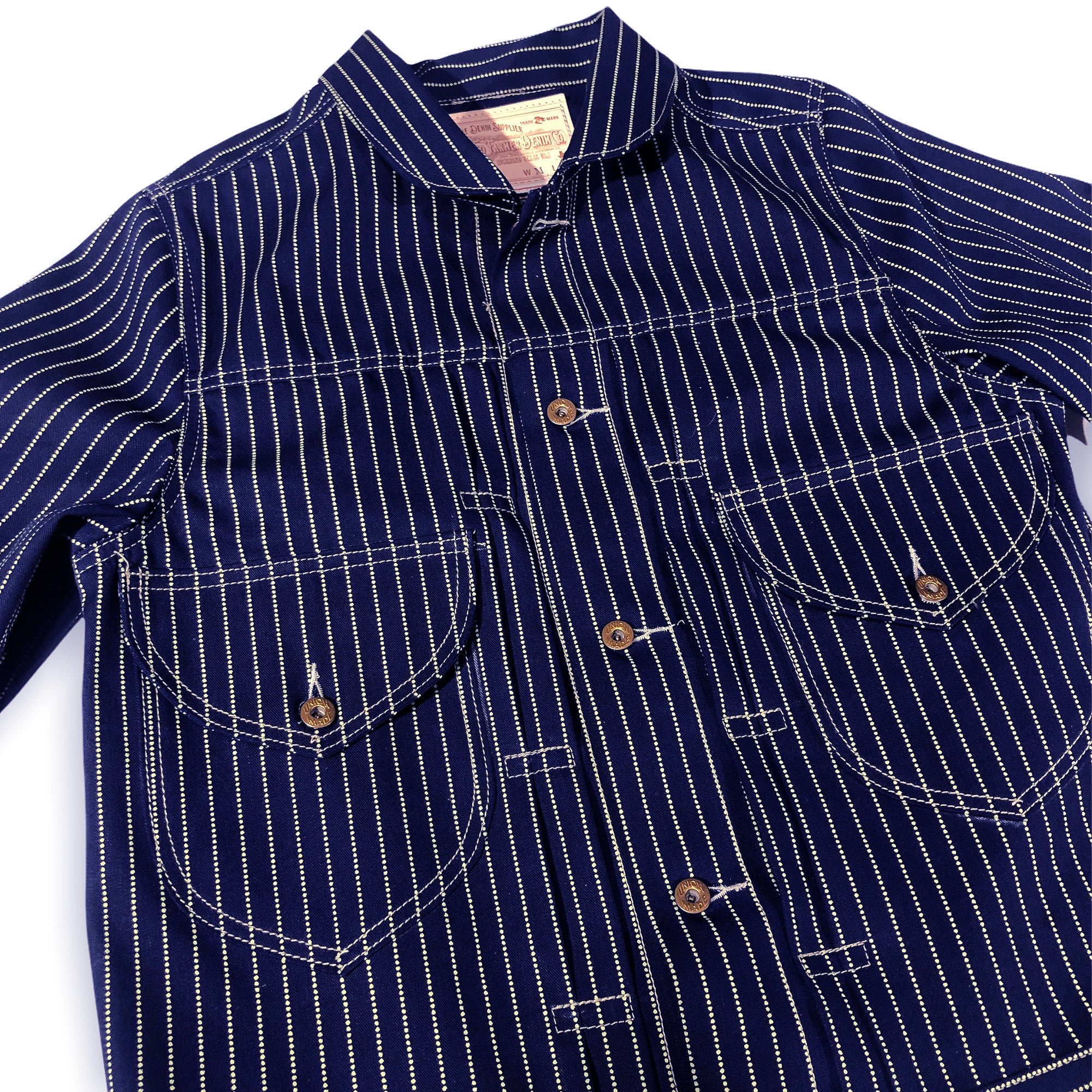 10oz Japanese Wabash Selvage William Harris Ranch Hand Jacket Rounded Collar