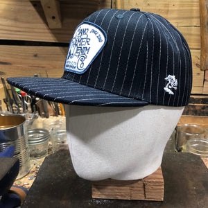 13.5oz Japanese Indigo/Indigo WABASH White Selvage Snapback HAT CFDCo Fisherman Patch