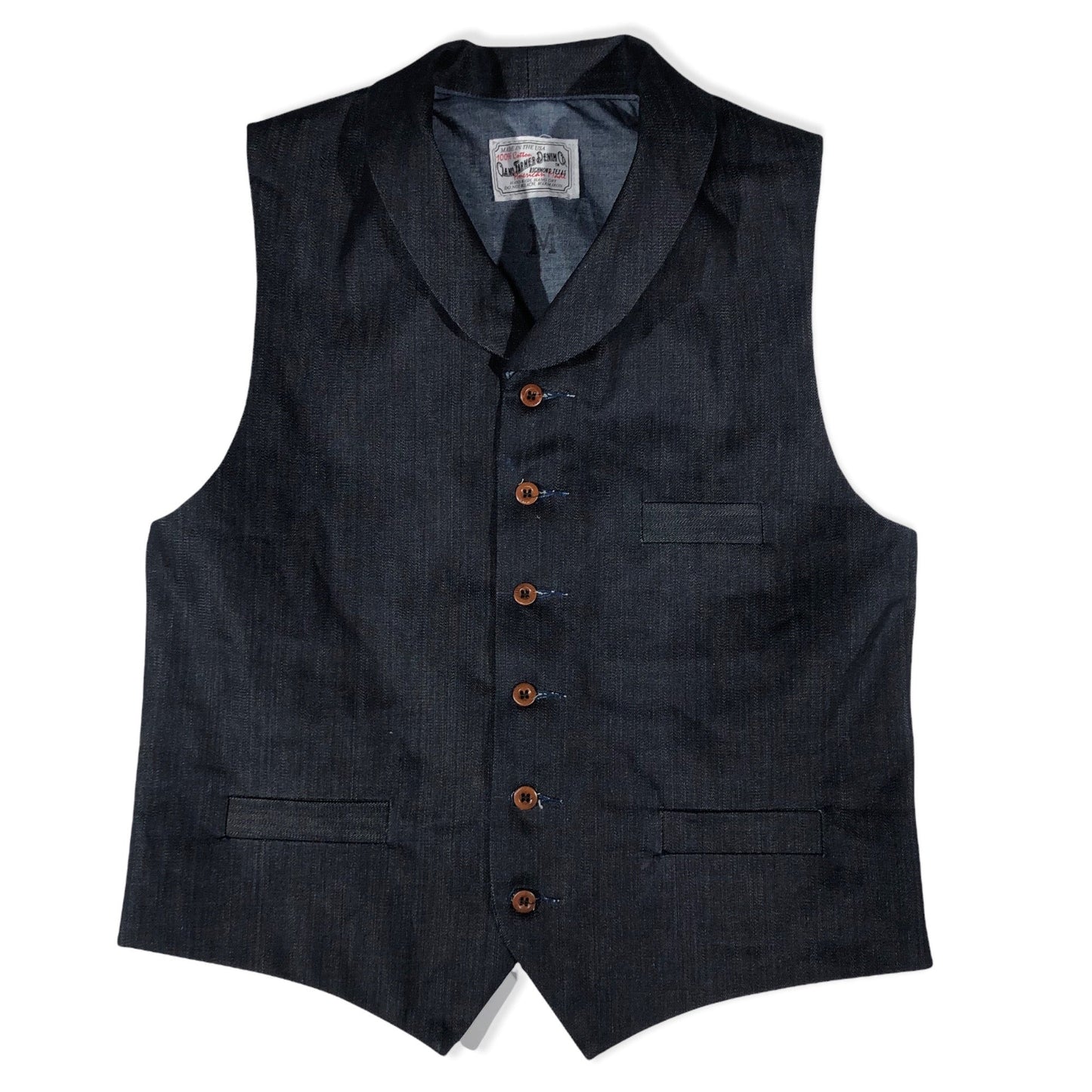 14oz Indigo Cone Mills White Selvage {Limited Quantities} Type D Waistcoat