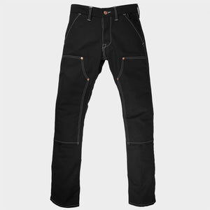 18oz Duck Canvas Black FIELD HAND Chino [ Back Patch Pockets ]