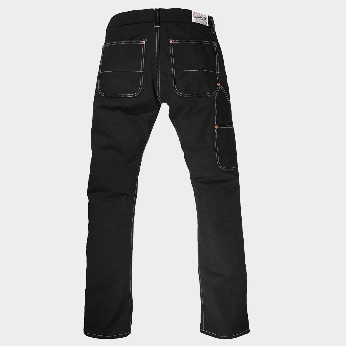 18oz Duck Canvas Black FIELD HAND Chino [ Back Patch Pockets ]