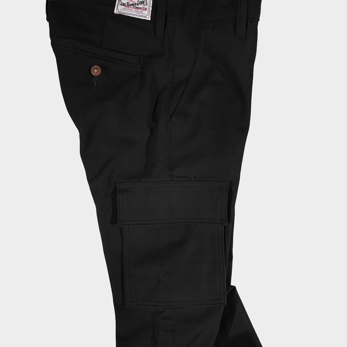 12oz Duck Canvas Black CHINO "CARGOS" Version