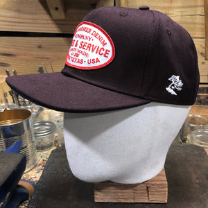 USA Duck Canvas Snapback HAT "Brown" Sales and Service Patch