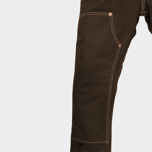 18oz Duck Canvas Brown FIELD HAND Chino [ Back Patch Pockets ]