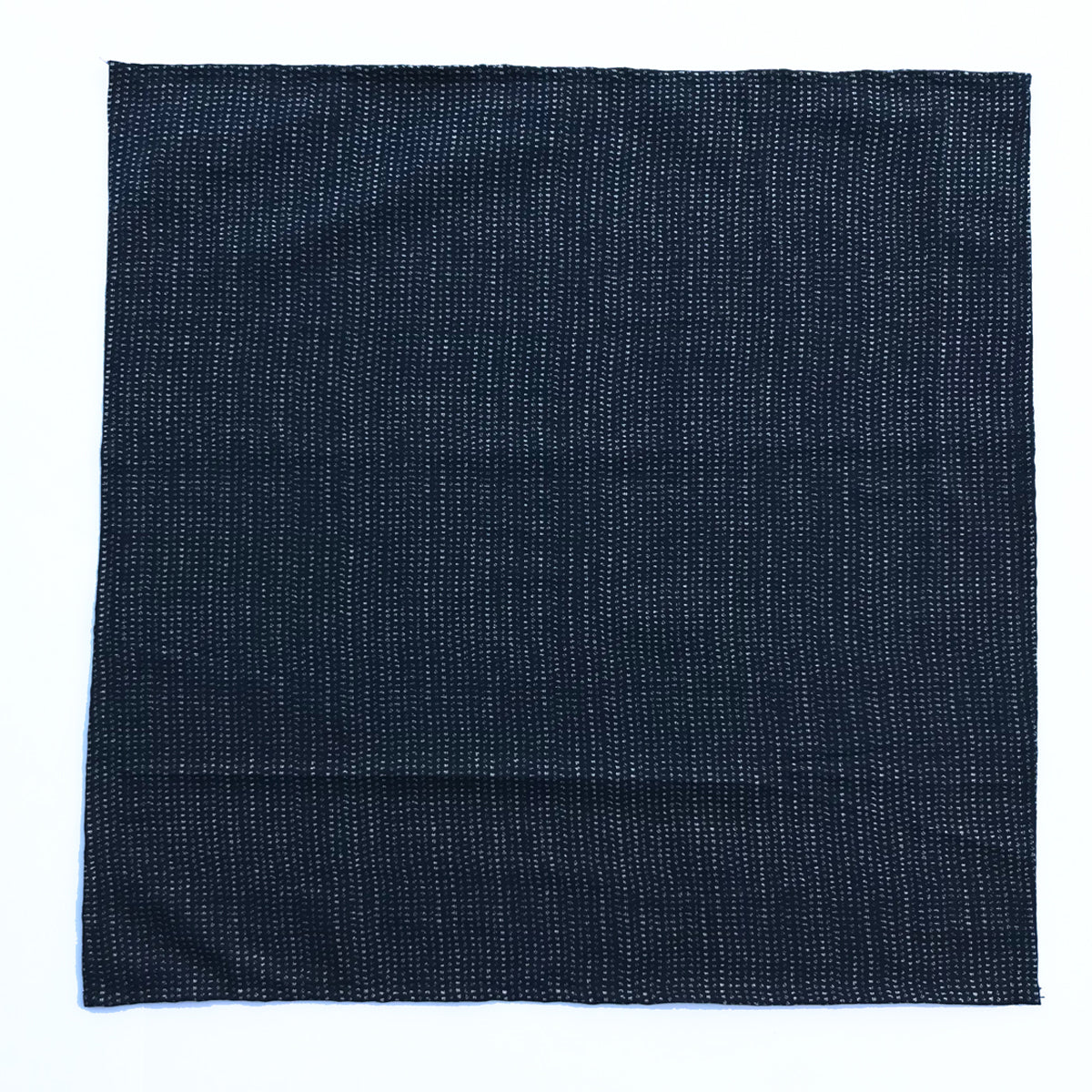 Japanese Nara Cotton Canvas Indigo Handkerchief 27.5 x 27.5 "DASH"