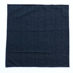 Japanese Nara Cotton Canvas Indigo Handkerchief 27.5 x 27.5 "DASH"