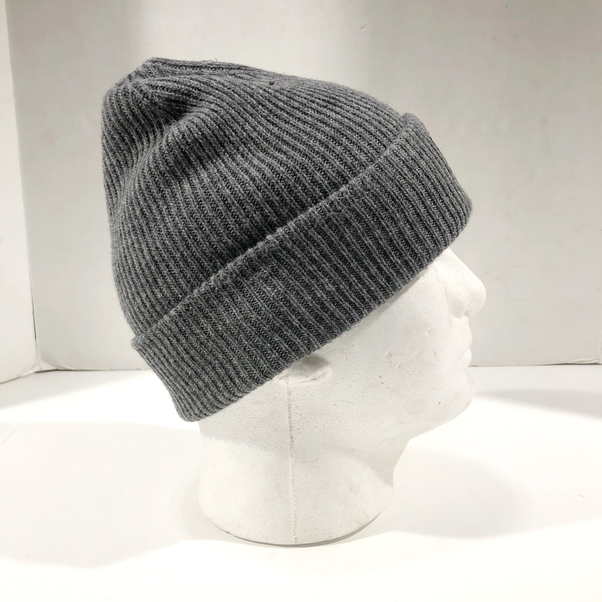 Heather Grey Cashmere Merino Wool Beanie