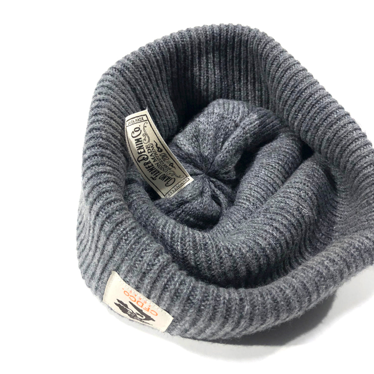 Heather Grey Cashmere Merino Wool Beanie