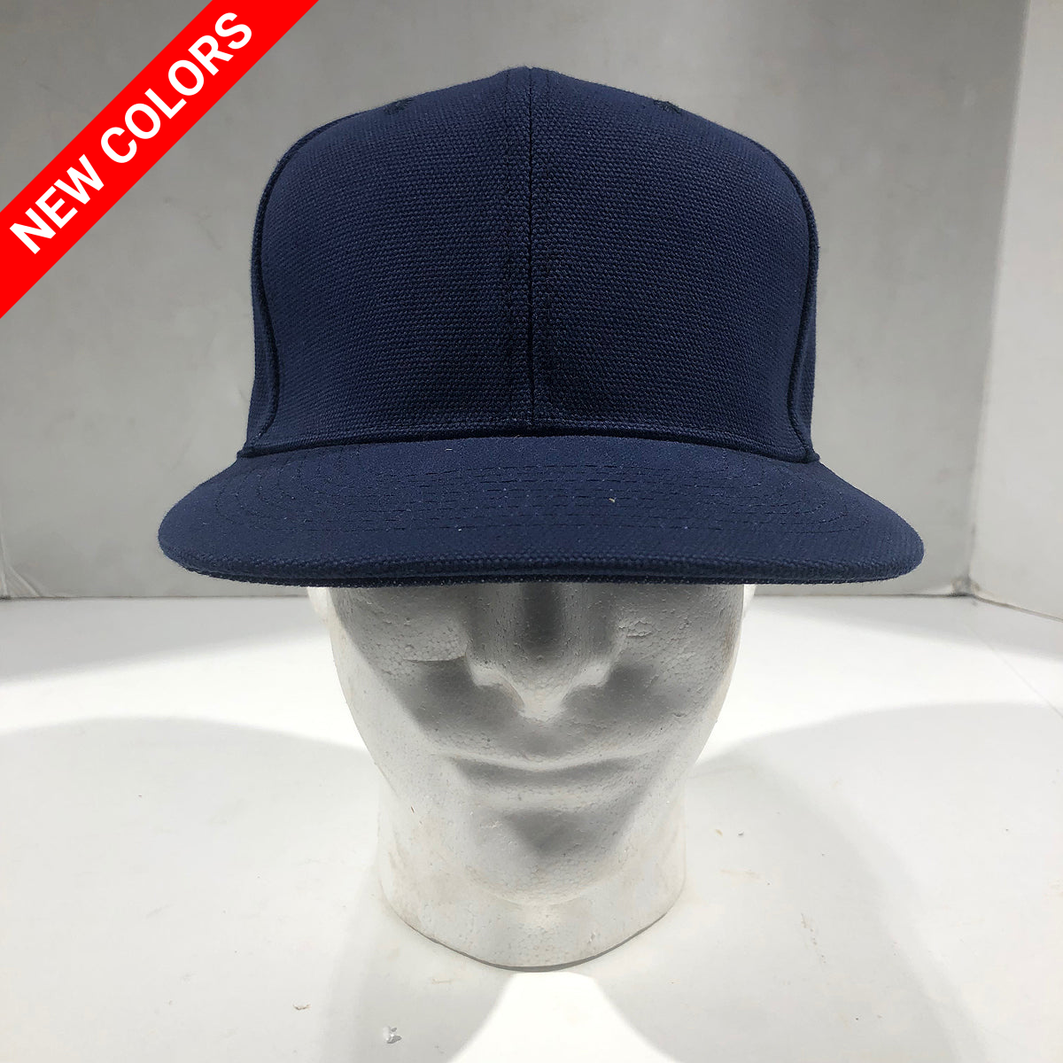 18oz USA Duck Canvas Snapback HAT Blank "NAVY"