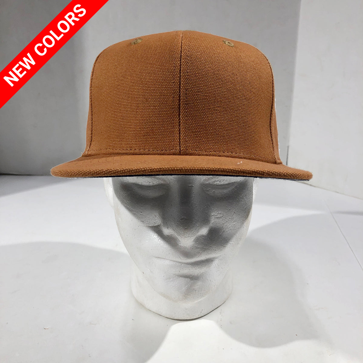 18oz USA Duck Canvas Snapback HAT Blank "OCHRE"