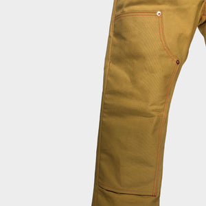 18oz Duck Canvas LITE OCHRE FIELD HAND Chino [ Back Patch Pockets ]