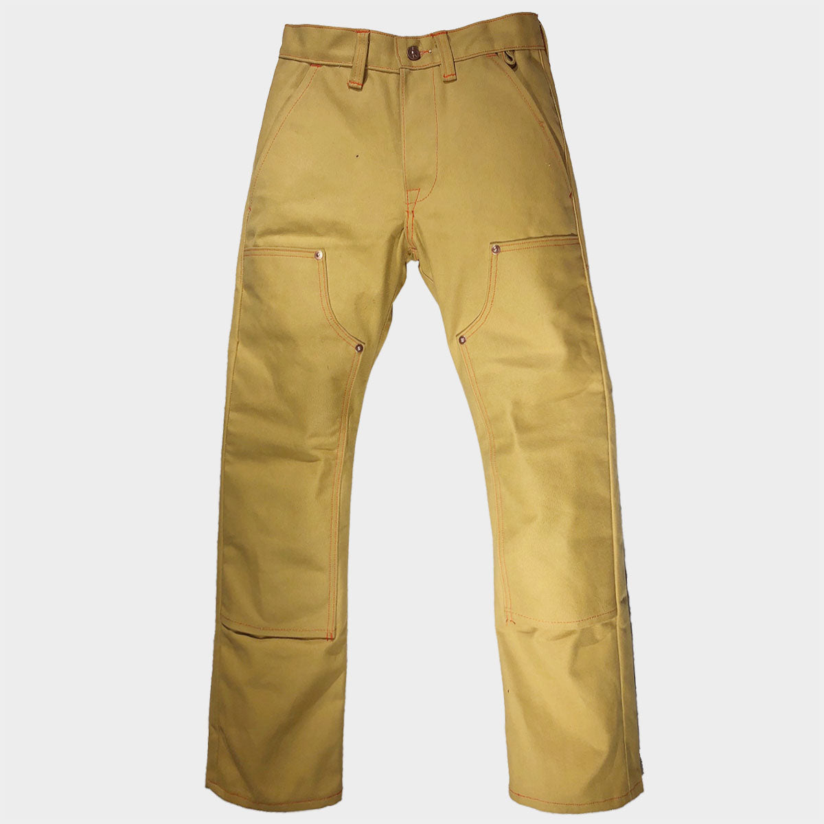 18oz Duck Canvas LITE OCHRE FIELD HAND Chino [ Back Patch Pockets ]