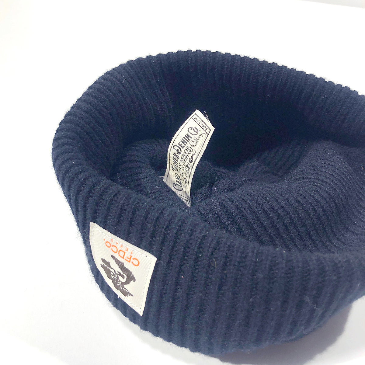 Navy Cashmere Merino Wool Beanie