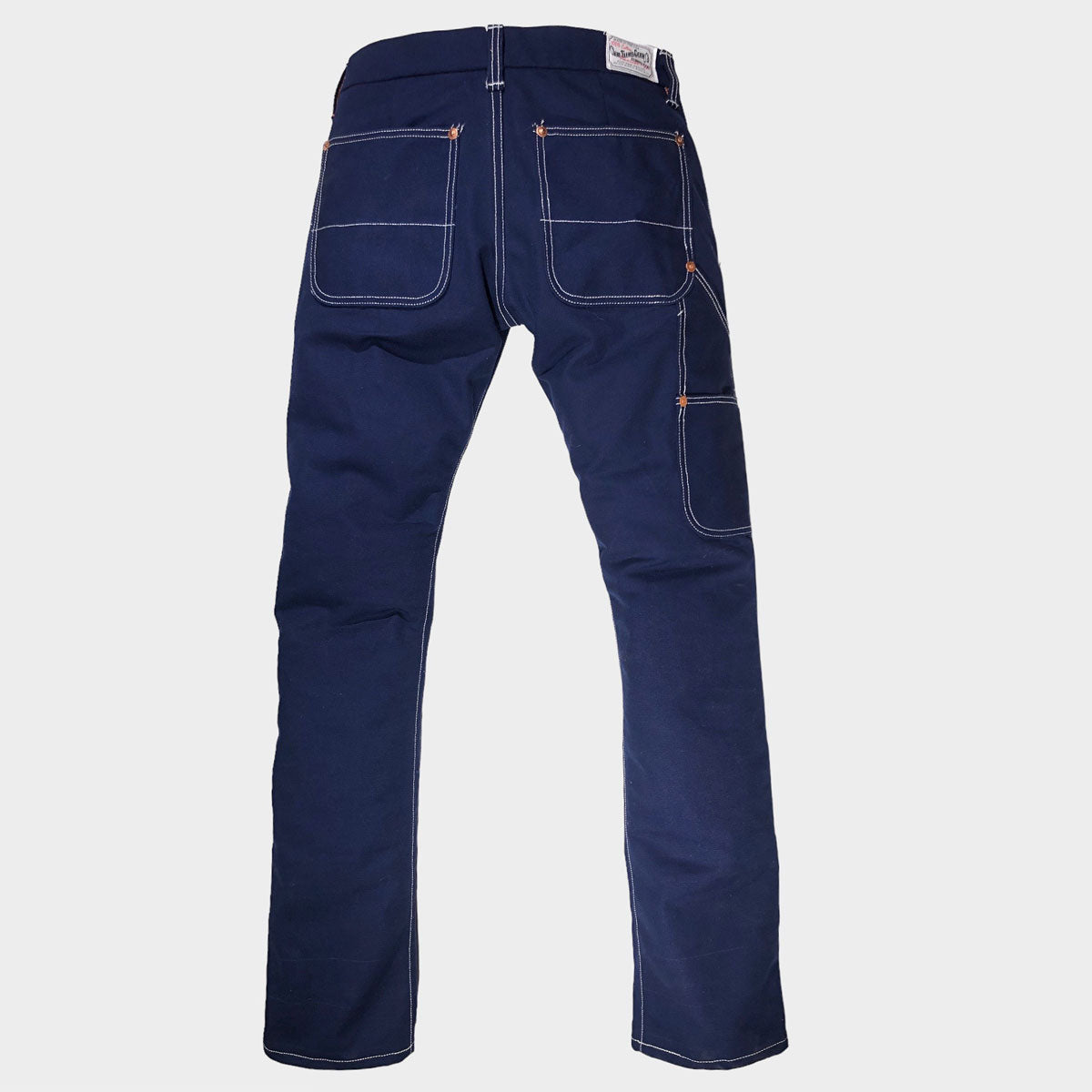18oz Duck Canvas Navy FIELD HAND Chino [ Back Patch Pockets ]