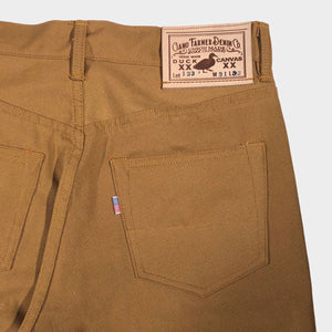 12oz Duck Canvas Ochre 5 POCKET Version
