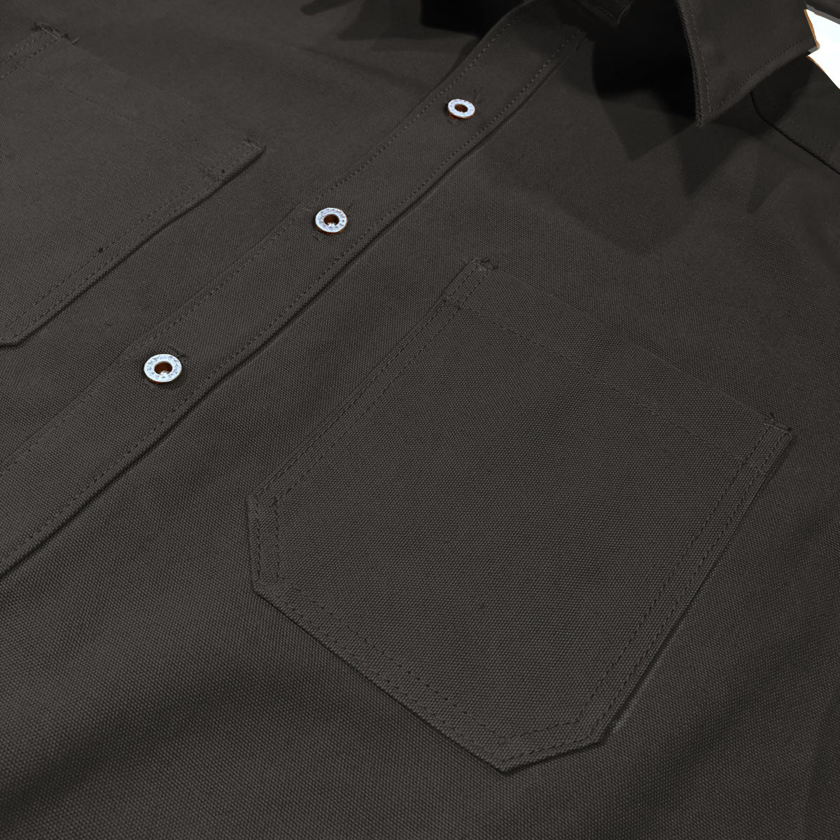 12oz USA Duck Canvas [ Various Colors } "WORKSHIRT" Olive