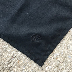 100% "ORGANIC" Cotton Handkerchief USA Duck Canvas Black 27.5 x 27.5