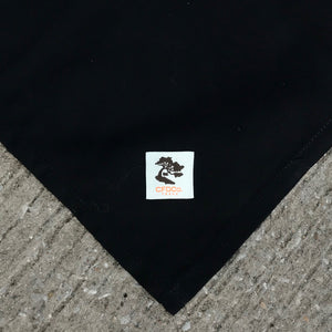 100% "ORGANIC" Cotton Handkerchief USA Duck Canvas Black 27.5 x 27.5