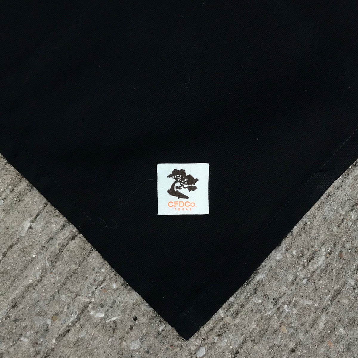 100% Cotton Handkerchief USA Duck Canvas Black 27.5 x 27.5 CFDCo