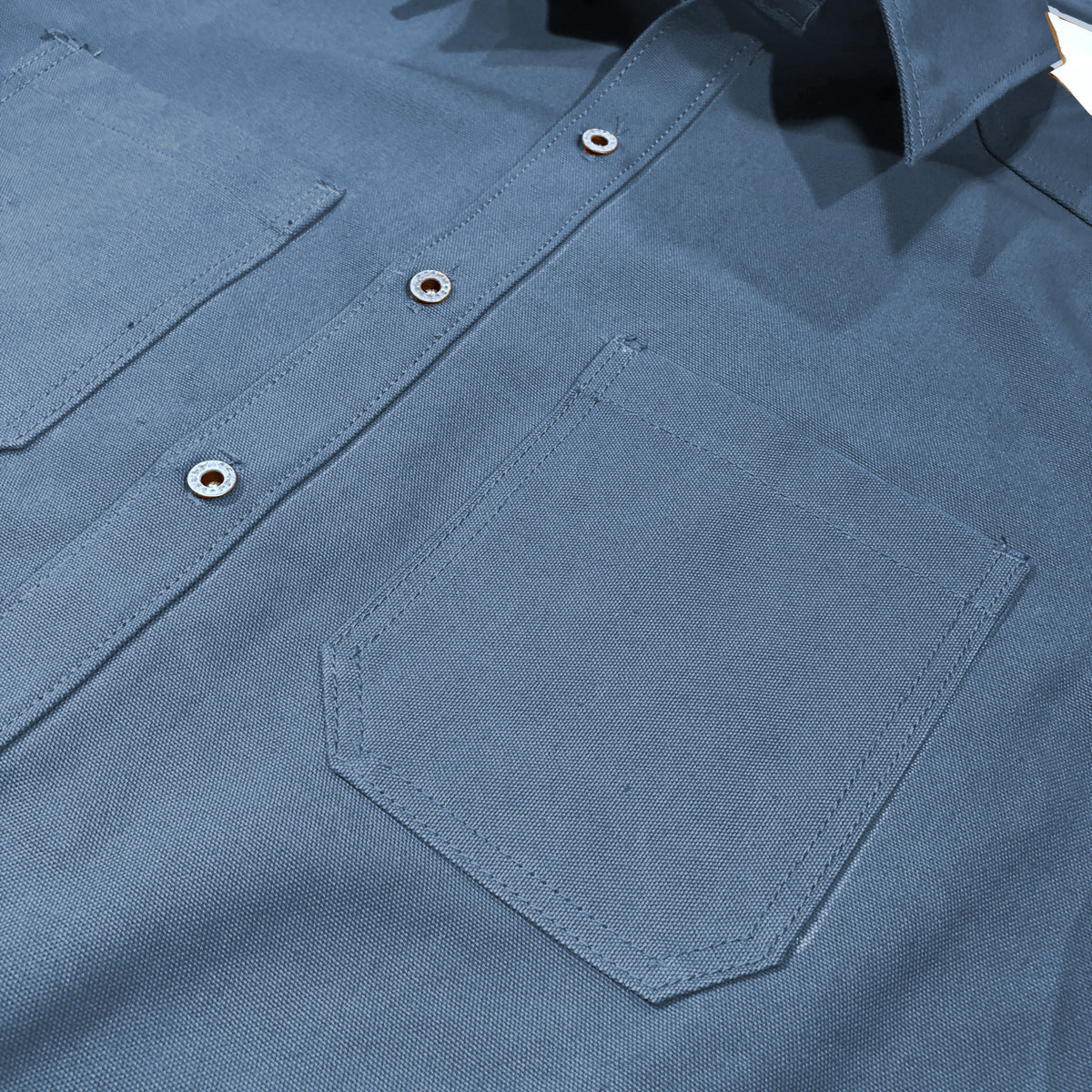 12oz USA Duck Canvas [ Various Colors } "WORKSHIRT" Seagrass