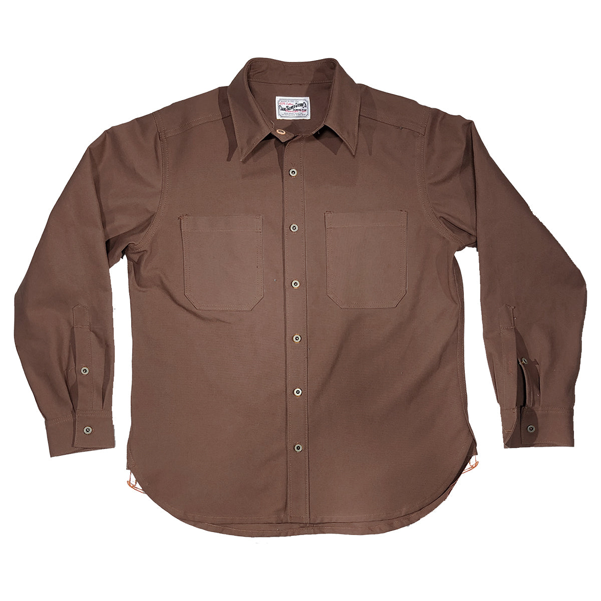 12oz USA Duck Canvas [ Various Colors } "WORKSHIRT" Olive